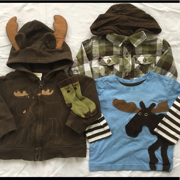 Crazy 8 Other - Crazy 8 Moose Set 12-18 mos